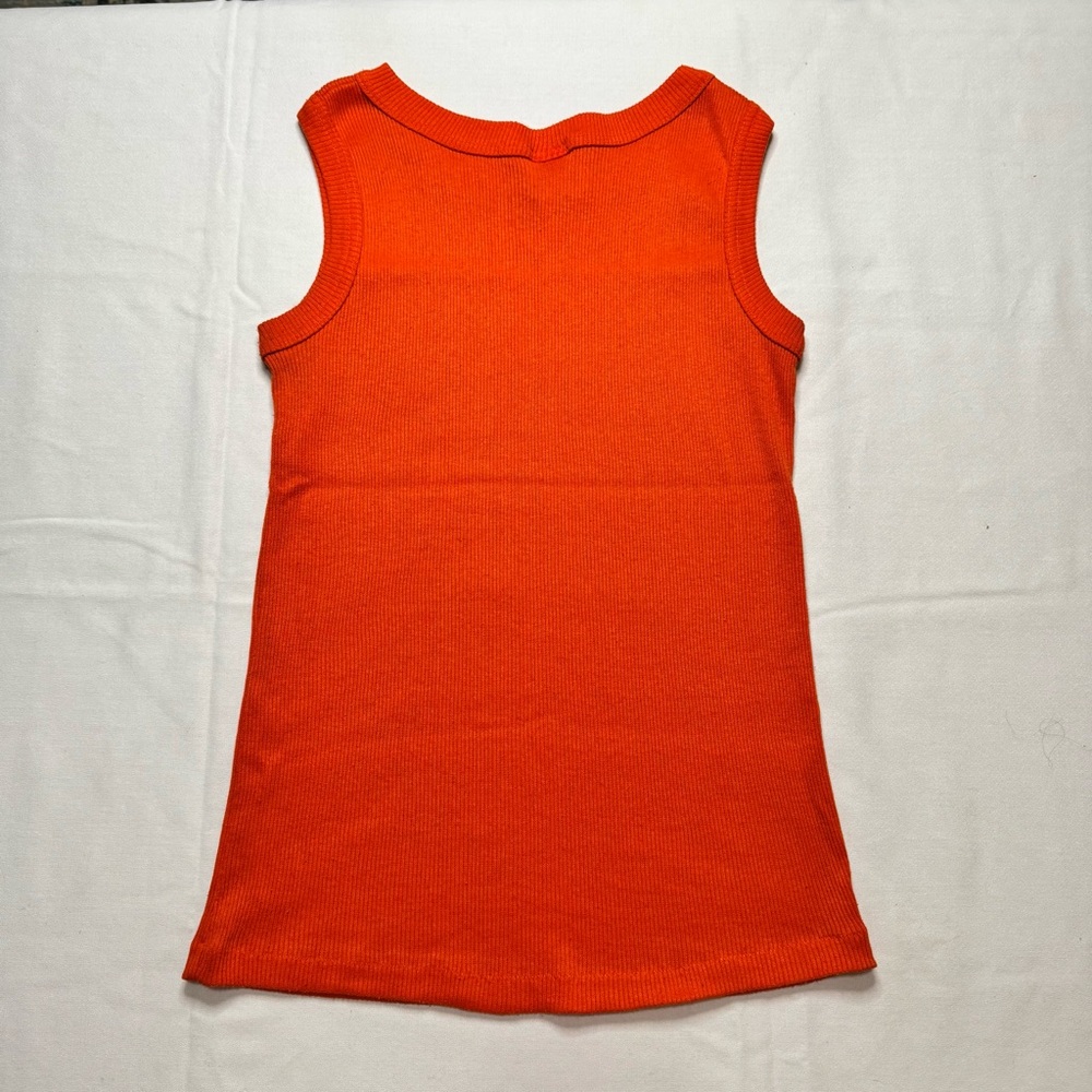 Simply Orange Ribbed Tank Top - Picture 4 of 5